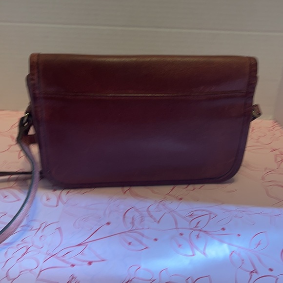 MICHAEL GREEN LEATHER CROSSBODY BAG * VINTAGE * - Picture 2 of 6